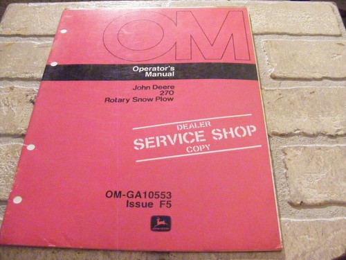 Operator manual for - operator,